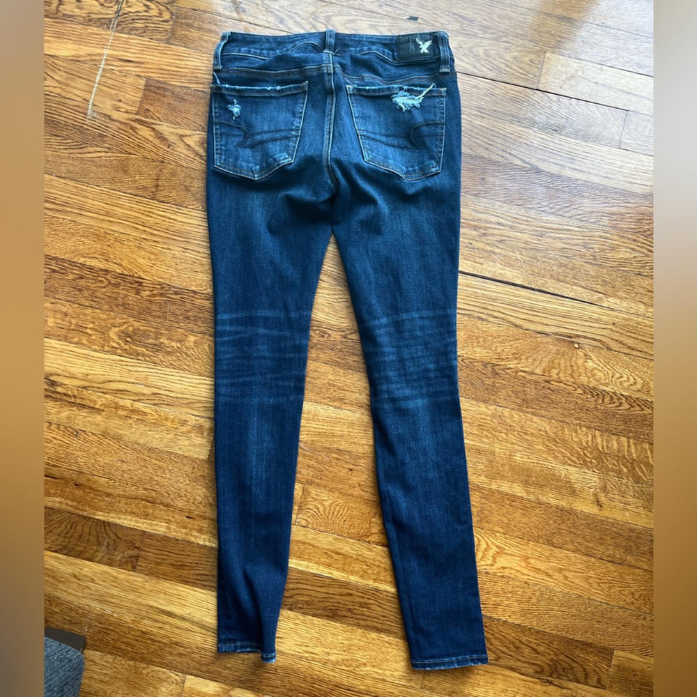 American Eagle | Distressed Jeggings, Skinny Jeans - Picture 3 of 7